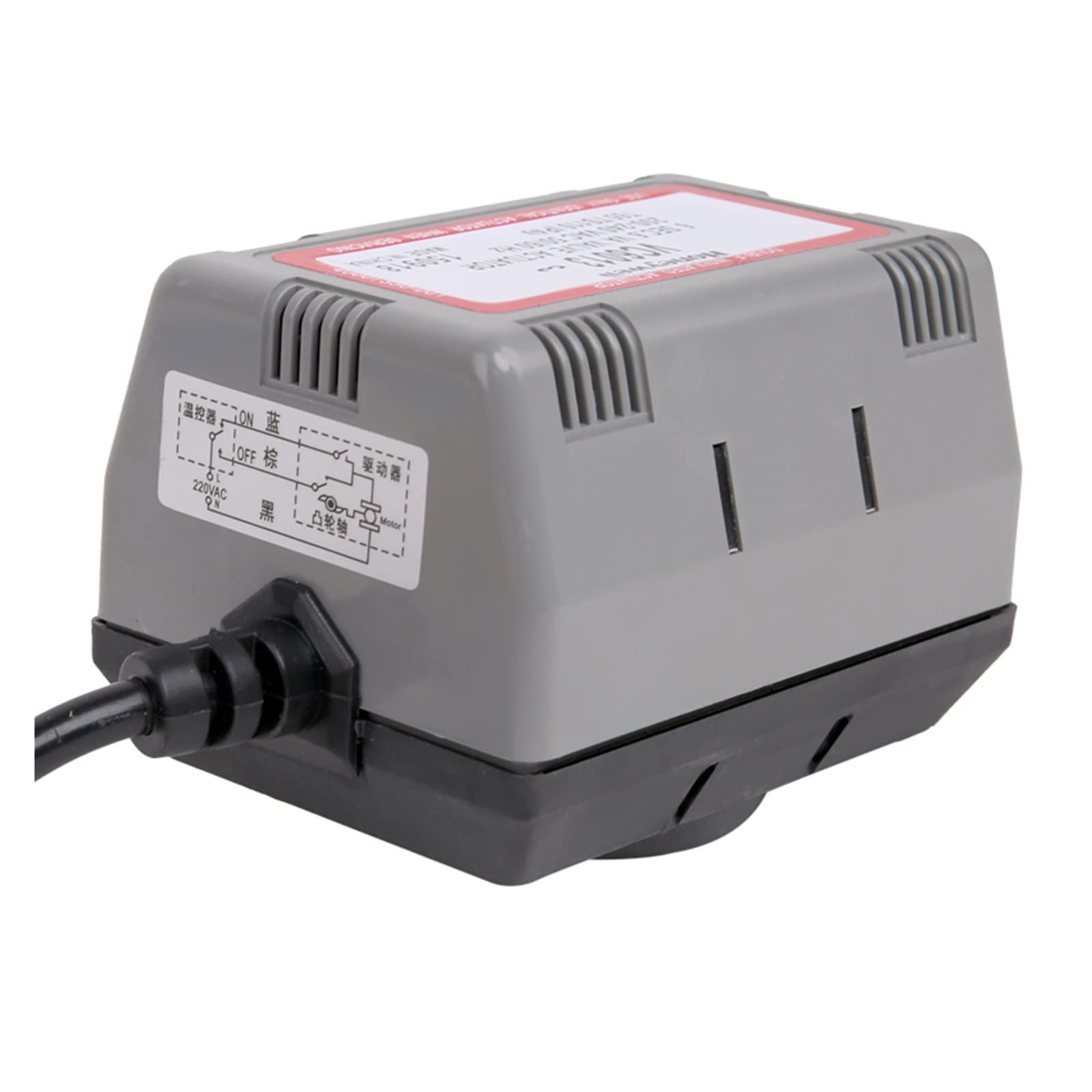 Resistir Extremos de Alta presión y Temperatura 2 vías de latón de válvula de Cierre motorizado de Tipo 2 VC6013 Válvula de Globo eléctrico de la Bobina del Ventilador AC220V