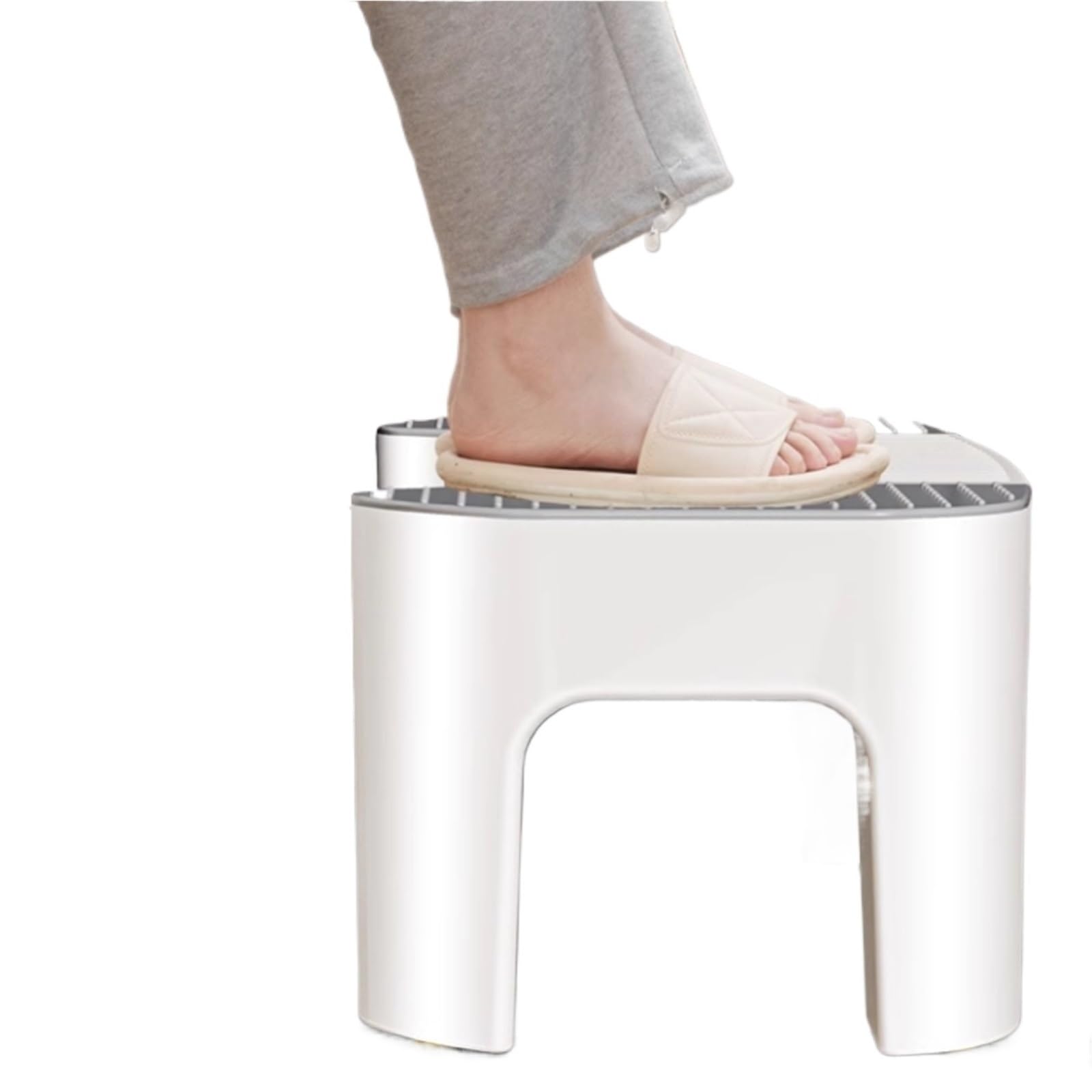 Sgabello vasino Quadrato for Fare la Cacca, plastica, Sgabello poggiapiedi Portatile for Bagno, Facile da riporre, Sgabello WC for Adulti Antiscivolo, for Adulti e Bambini, 15 Pollici