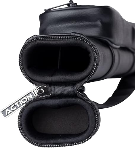 Miniatura 4 de Action ACNP11 - Estuche rectangular de vinilo duro para taco de billar, 1 x 1, estuche para taco de billar, color negro
