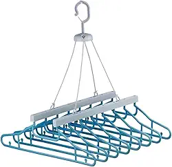 Varal Cabideiro 8 Cabides Retrátil Pratico Resistente Multiuso Compacto