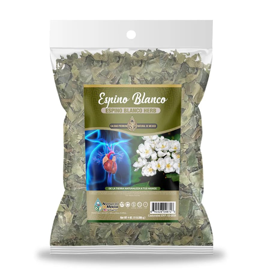 Espino Blanco Herbal Tea 4 oz.-113g Organic Hawthorn Berry Natural Mexican Herb Natural Mexican Herb Hierba Wild Crafted Natural De Mexico