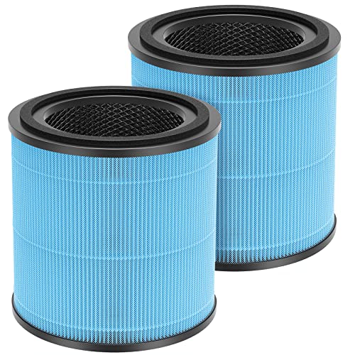 2 Pack AP0601 Filters Compatible with AIRTOK AP0601 Air Purifier 4-IN-1 Filter for Smoke Dust Odors Pollen Pet Dander Quiet 99.9% Removal to 0.3 Microns for Home Bedroom by JORAIR - Used condition - US$19.38