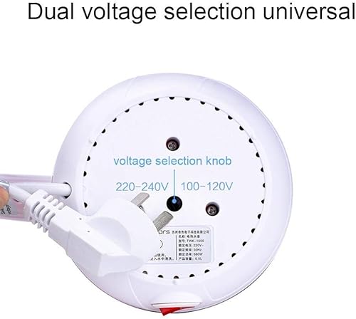 Miniatura 6 de Caldera de agua de acero inoxidable 304 de 16.9 fl oz, plegable de viaje, hervidor eléctrico de silicona de grado alimenticio, plegable, portátil,