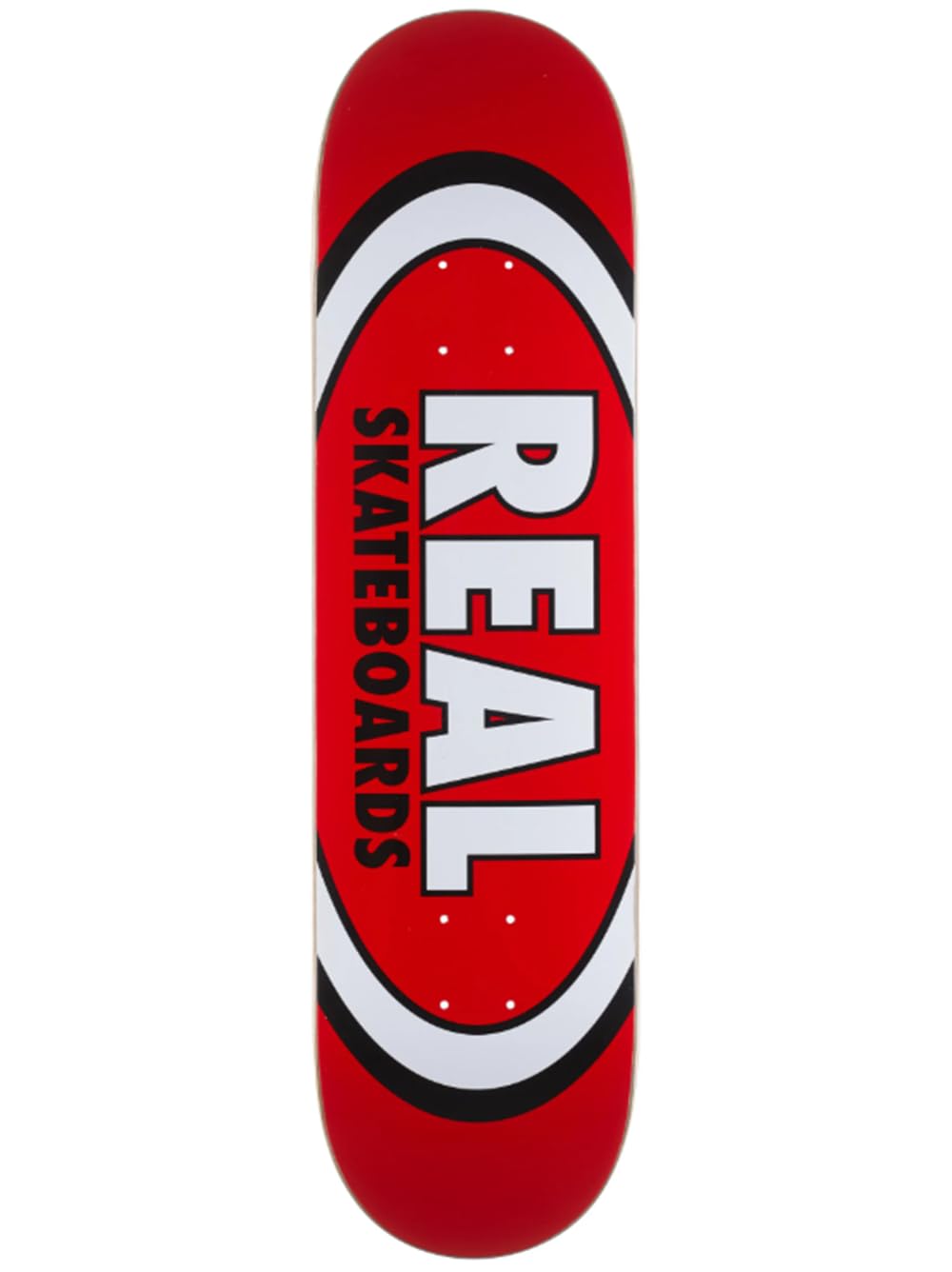 Amazon.com : Real Team Classic Oval Skateboard Deck - Red - 8.12