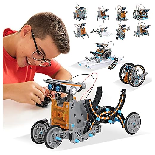 MAN NUO STEM Toys Solar Robot Kit 12-in-1 Educational Science Kits Toys|Learning Science Building Toys-Powered by Solar|STEM Toys Robot Science Kits for Kids 10-12 Year Olds Boys Girls Gifts