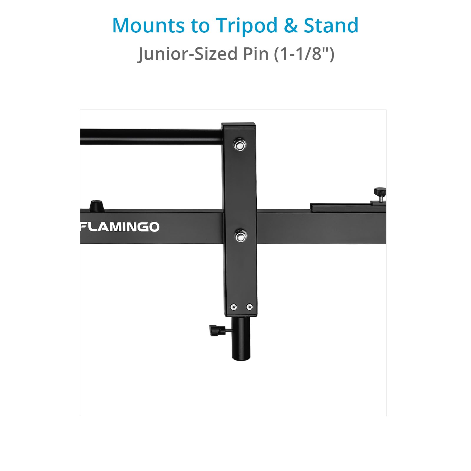 PROAIM Brazo Boom Flamingo 51" con Espiga 5/8", Carga 12kg | Soporta hasta 12 kg con brazo extensible de 32" y espiga estándar de 5/8" para iluminación y accesorios de estudio
