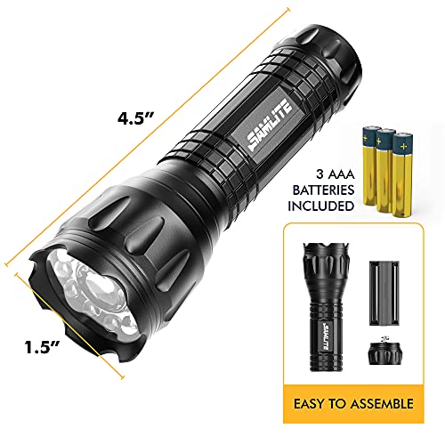 Samlite 20281-SL Led Tactical Flashlight With 5 Options, Bright Led Light, Laser Pointer thumb #3