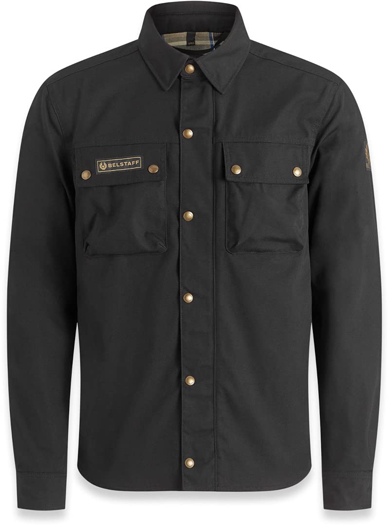 Belstaff Mansion Camicia motocicli, nero, XL