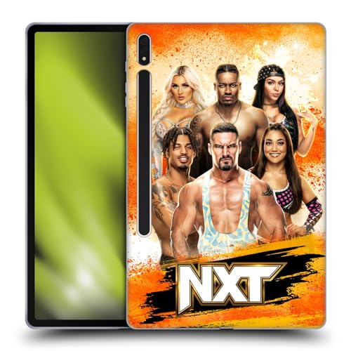Head Case Designs Officially Licensed WWE NXT Pay-Per-View Superstars Soft Gel Case Compatible with Samsung Galaxy Tab S8 Plus