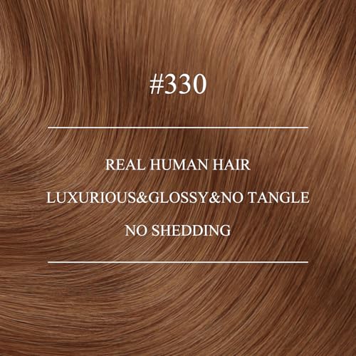 Image of YoungSee Nano Ring Hair Extensions Human Hair Copper Nano Hair Extensions Real Human Hair Copper Nanoring Extension 20 Inch for Long Hair Silky Straight 25s 25g