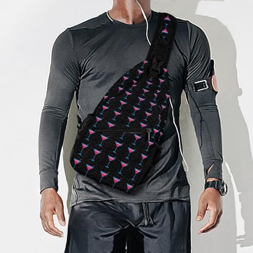 Bolso Sling Unisex con Estampado Cóctel Ligero y Ajustable miniatura 7