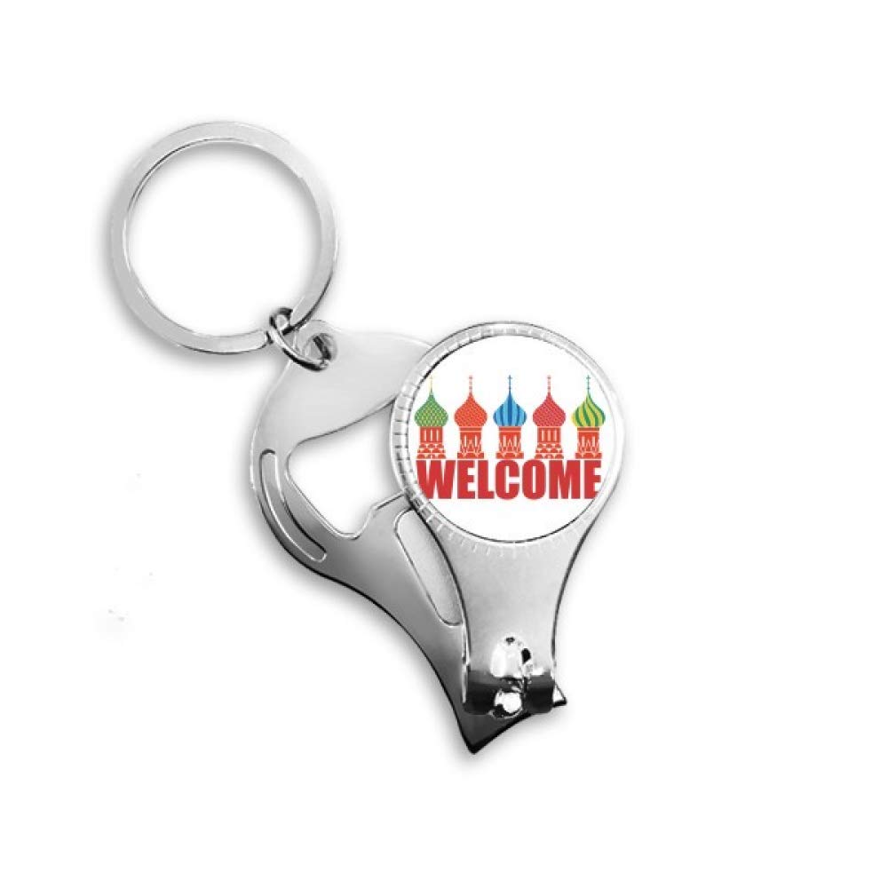 Anneau porte-clés décapsuleur souvenir cathédrale de Russie cadeau original utile