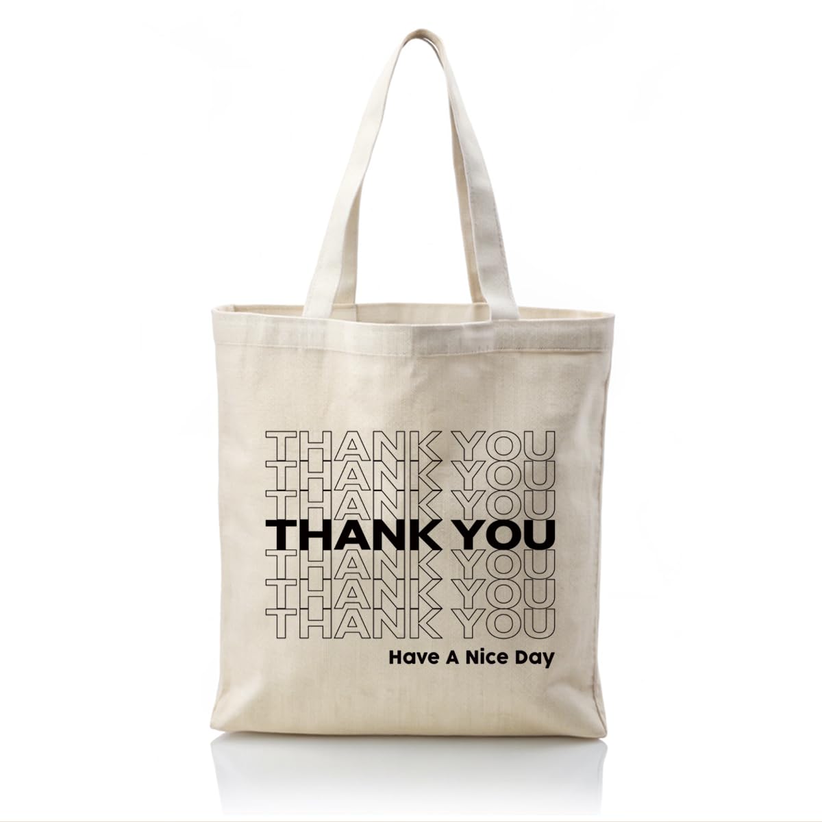 WDSXWH Canvas Tote Bag Aesthetic for Women,Reusable Canvas Cute Shoulder Bag for Grocery, Shopping, Beach & Daily Use