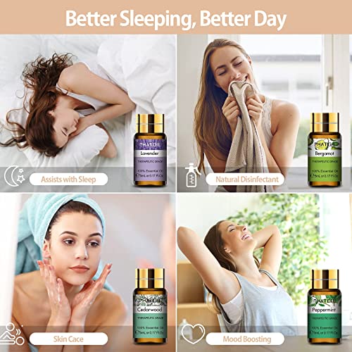 Phatoil Premium Essential Oils Set, Pure Aromatherapy Oils Gift Set -15 Pack/5Ml For Relaxation, Diffuser, Humidifier, Massage, Skin & Hair Care #TOP4