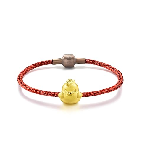CHOW SANG SANG 999 24K Gold Charme Rooster Chicken Charm Bracelet for Women 89265C — $531.03 (7% off)