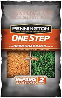 Pennington One Step Complete Bermudagrass Bare Spot Grass Seed, 5 Pounds, White