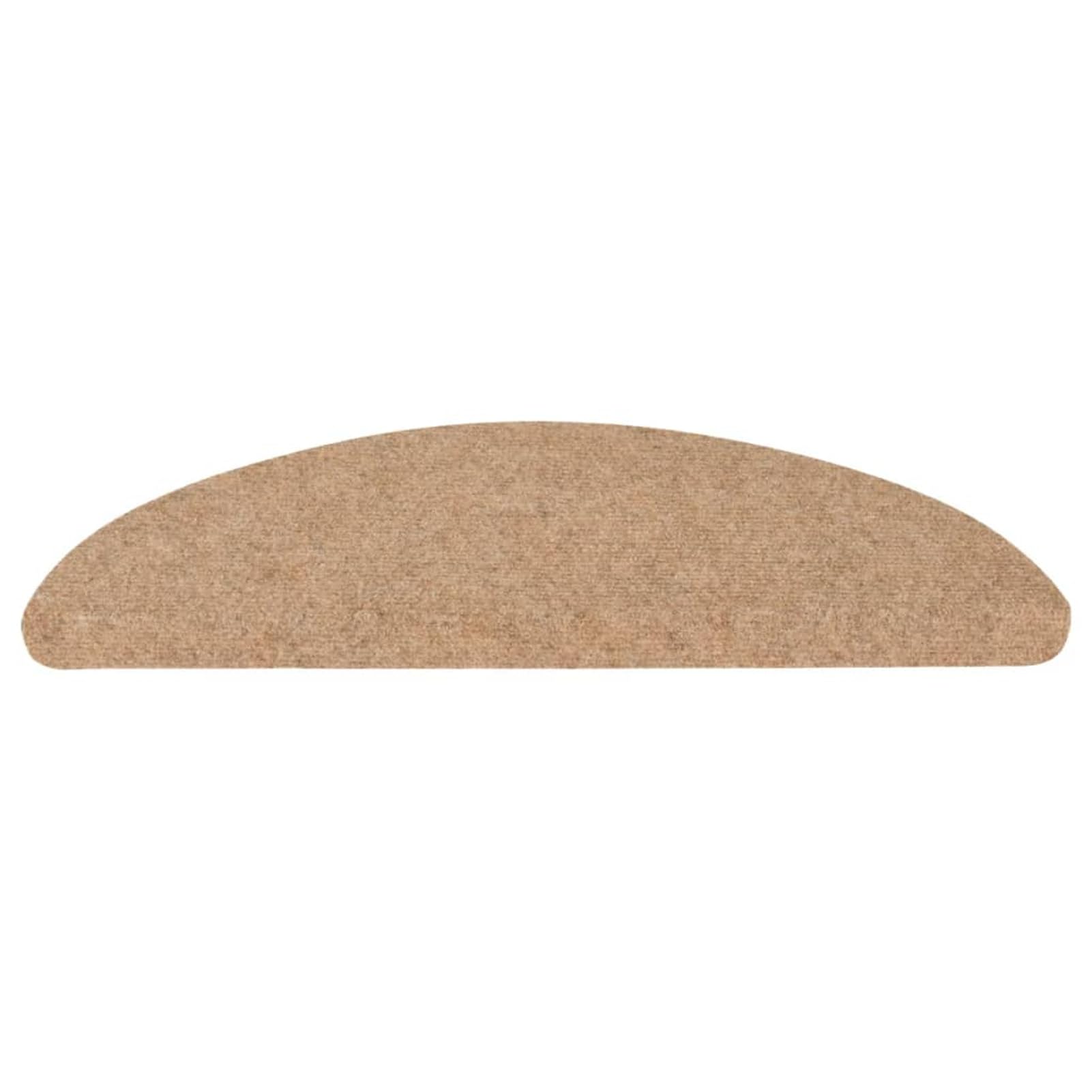 Tidyard Tapis d'escalier Auto-adhésifs 10 pcs Beige 65x22,5x3,5 cm, Tapis Escalier Tapis de Sécurité pour Sol Protection, Aînés et Animaux