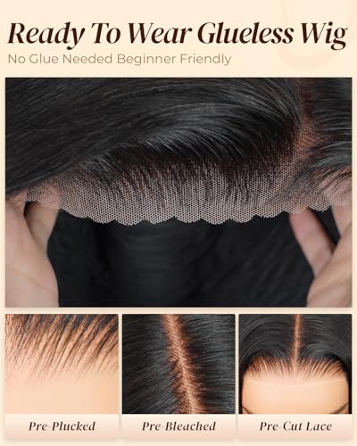 Image of Arabella 6x5 HD Lace Glueless Wigs Human Hair Silky Straight Wig 20 Inch