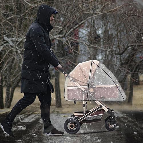 Regenverdeck für Buggy, Universal Komfort Regenschutz für Kinderwagen, Universal Regenschutz für Kinderwagen, Für Kinderwagen, Gute Luftzirkulation, Schadstofffrei, Regendicht Staubdicht Winddicht