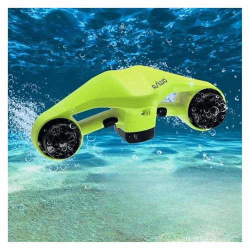 AIRYSSFU Scooter Submarino, Patinete eléctrico Submarino for Adultos y niños, con potenciador for Buceo y Surf, 30 m de Profundidad, 3 Modos de Velocidad, 5000 mAh, Peso Ligero de 3,5 kg.(Groen)