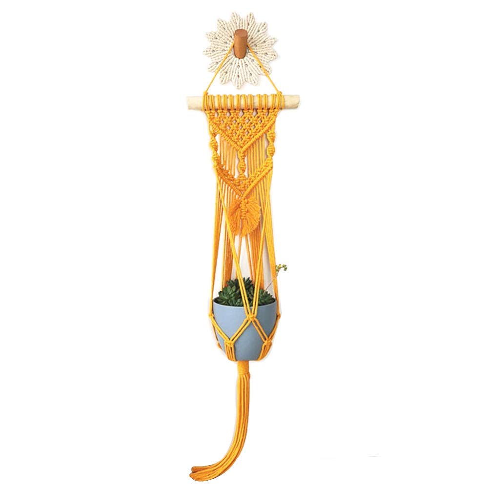 See full amazon price history chart for Zazza Home Decorative Macrame Plant Hangers Indoor Outdoor,Plant Holders for Hanging Plant Basket Flower Pot Fish Bowl,Face Plant Decor Hanging Planter Wall Art (Yellow) Zazza Home Decorative Macrame Plant Hangers Indoor Outdoor,Plant Holders for Hanging Plant Basket Flower Pot Fish Bowl,Face Plant Decor Hanging Planter Wall Art (Yellow) (B085MKVB4D) Amazon Price History, Amazon Price Tracker