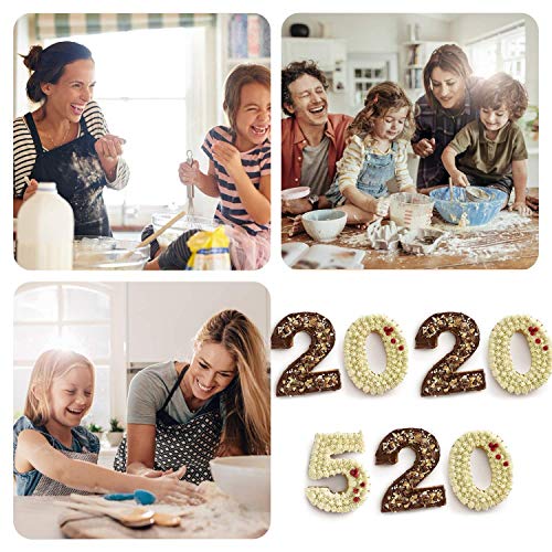 Sandwich Cookie Cutter Set, Fubarbar 3 Inch Number 0 1 2 3 4 5 6 7 8 Shapes Cutter Large Metal Numbers Fondant Cutters Mold, Stainless Steel Biscuits Mold Halloween Christmas Supplies #TOP6