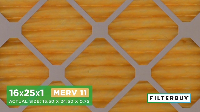 Filterbuy 17x25x1 Air Filter MERV 11 Allergen Defense (4-Pack), Pleated HVAC AC Furnace Air Filters Replacement (Actual Size: 16.50 X 24.50 X 0.75 Inches - View #6