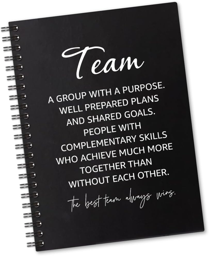 Amazon.com : Sixrip Team 160 Blank Pages Spiral Notebook, Team ...