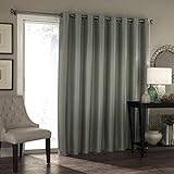 Eclipse 100' x 84' Insulated Darkening Single Panel Grommet Top Window Treatment Living Room, 84 in x 100 in, Grey