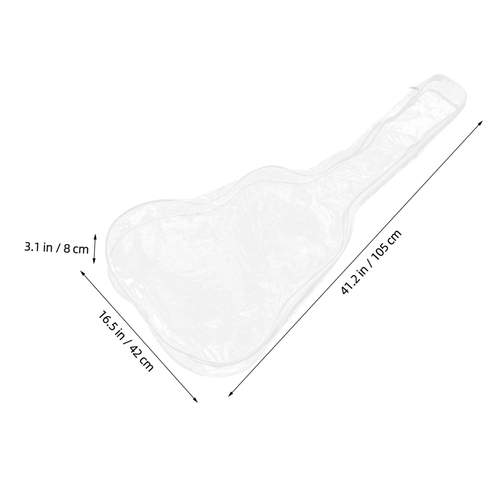 GOOHOCHY Guitar Bag Electric String Instrument Cover Gig Bag for Acoustic Guitar Water and Cover Reusable Case