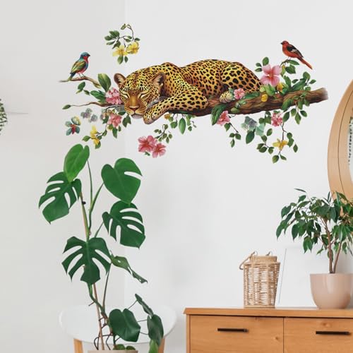 Vinilo Decorativo Removible Leopard Acuarela para Pared miniatura 6