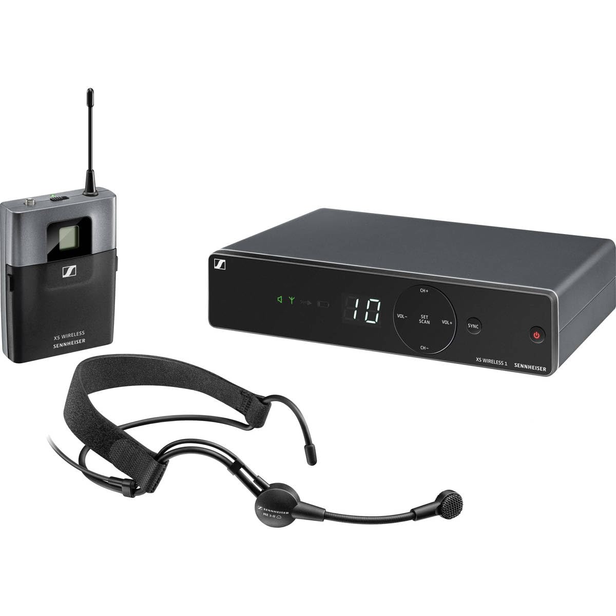SennheiserXSW 1-ME3-A Wireless Headmic Set, A Range 548-572 MHz,Black