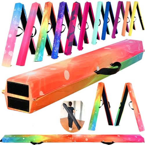 Image of Marfula 6 FT / 8 FT / 9 FT Folding Gymnastics Beam Foam Balance Floor Beam
