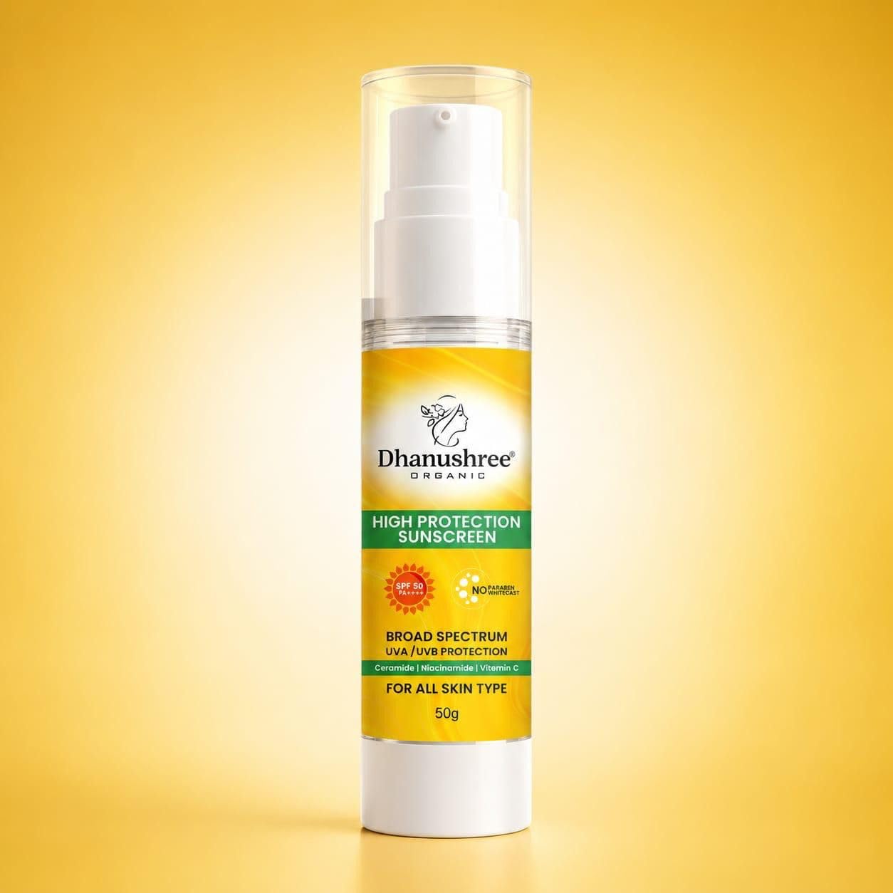 Sunscreen SPF 50 PA++++, Zinc Oxide, Ceramide, Niacinamide, Vitamin C, All Skin Type, 50 gm-image-37