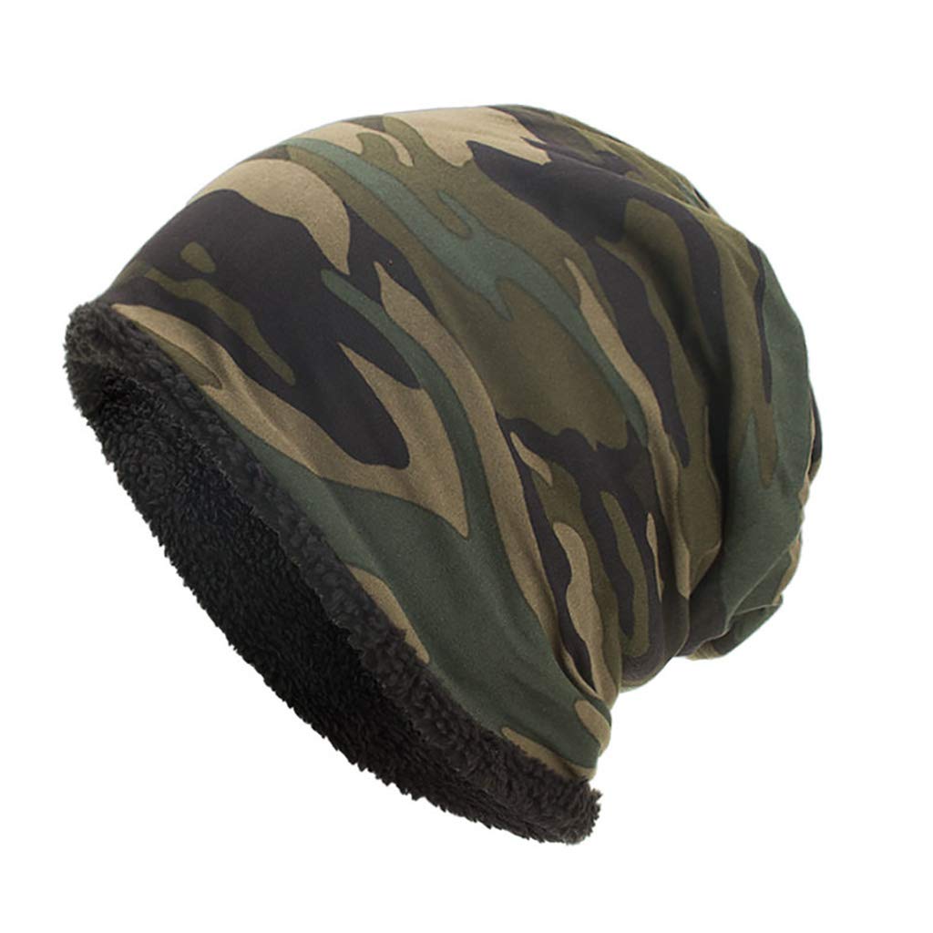 CAMOLAND Fleece Slouchy Beanie - Winter Cotton Ski Hat Unisex, Baggy Stretch Fit With Ponytail Hole - View #2
