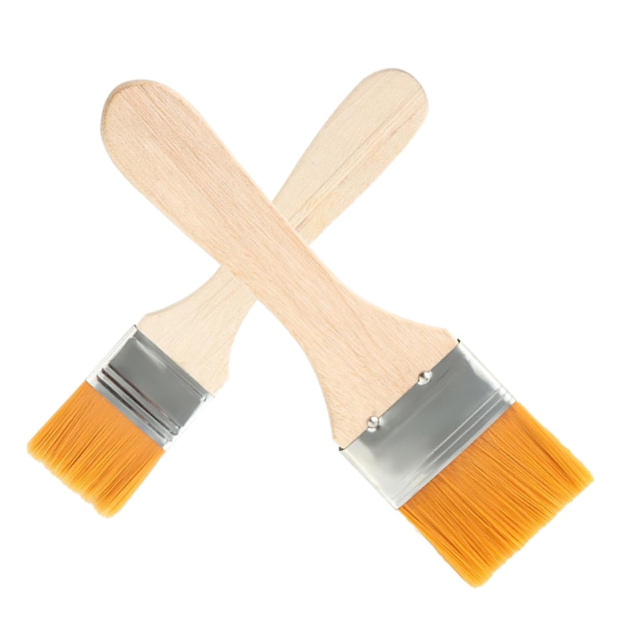 DECOMELODY 2pcs Nylon Bbq Basting Brush Grilling and Pastry Brush for Even Oil and Sauce Application for Barbecue Baking and Cooking