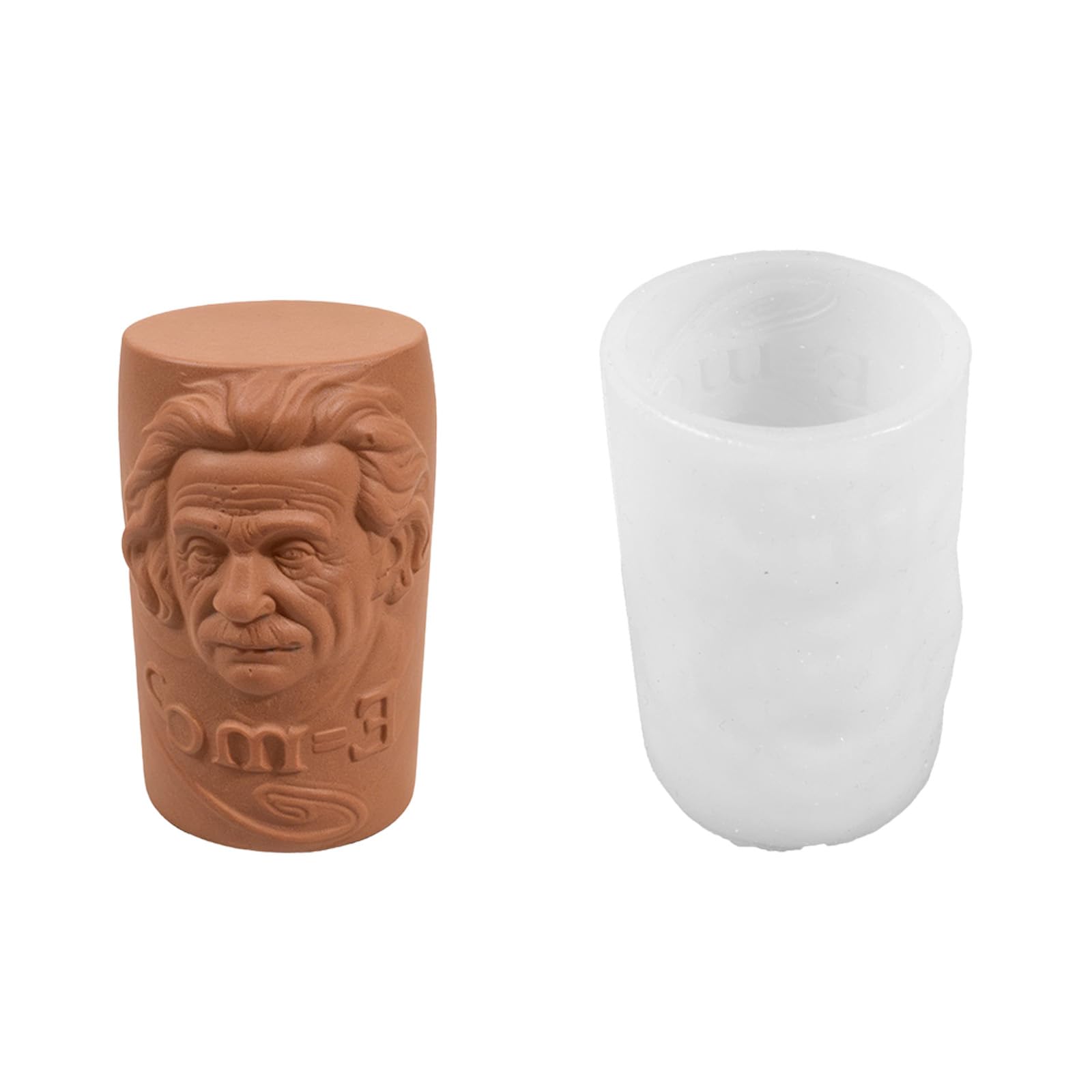 Limtula Figurine Head Cylinder Silicone for Soap and Plasters Craft Figurine Candlewax