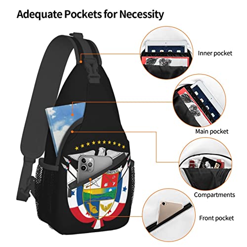 Mochila cruzada unisex negra estilo bandolera miniatura 5