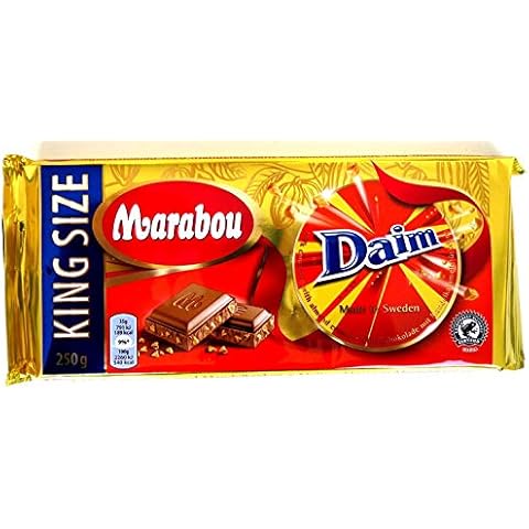10 x MARABOU DAIM CHOKLAD SCHOKOLADE 250g Incl. Goodie Cover