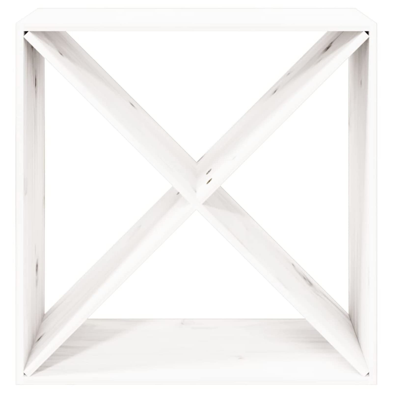 ShGaxin Botellero, Botellero Vino, Botellero Cocina, Wine Rack, Estante Vino, Soporte Botellas Vino, de Madera Maciza de Pino Blanco 62x25x62 cm