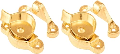 Prime-Line F 2574 Cerradura de banda, centro de agujeros de 1-15/16 y 1-7/8 pulgadas, se adapta a ventanas de madera colgadas simples/dobles, zinc