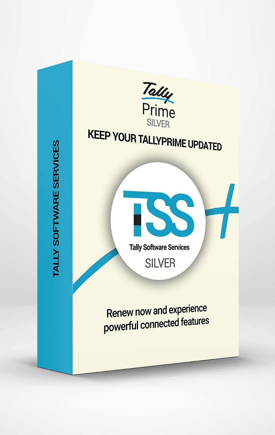 Tally Software Services (TSS) - Silver. Subscription for e-Way Bills, e-Invoice, Online Reports, Banking & Payment feature on your existing TallyPrime Silver license. (Email Delivery In 2 Hours)