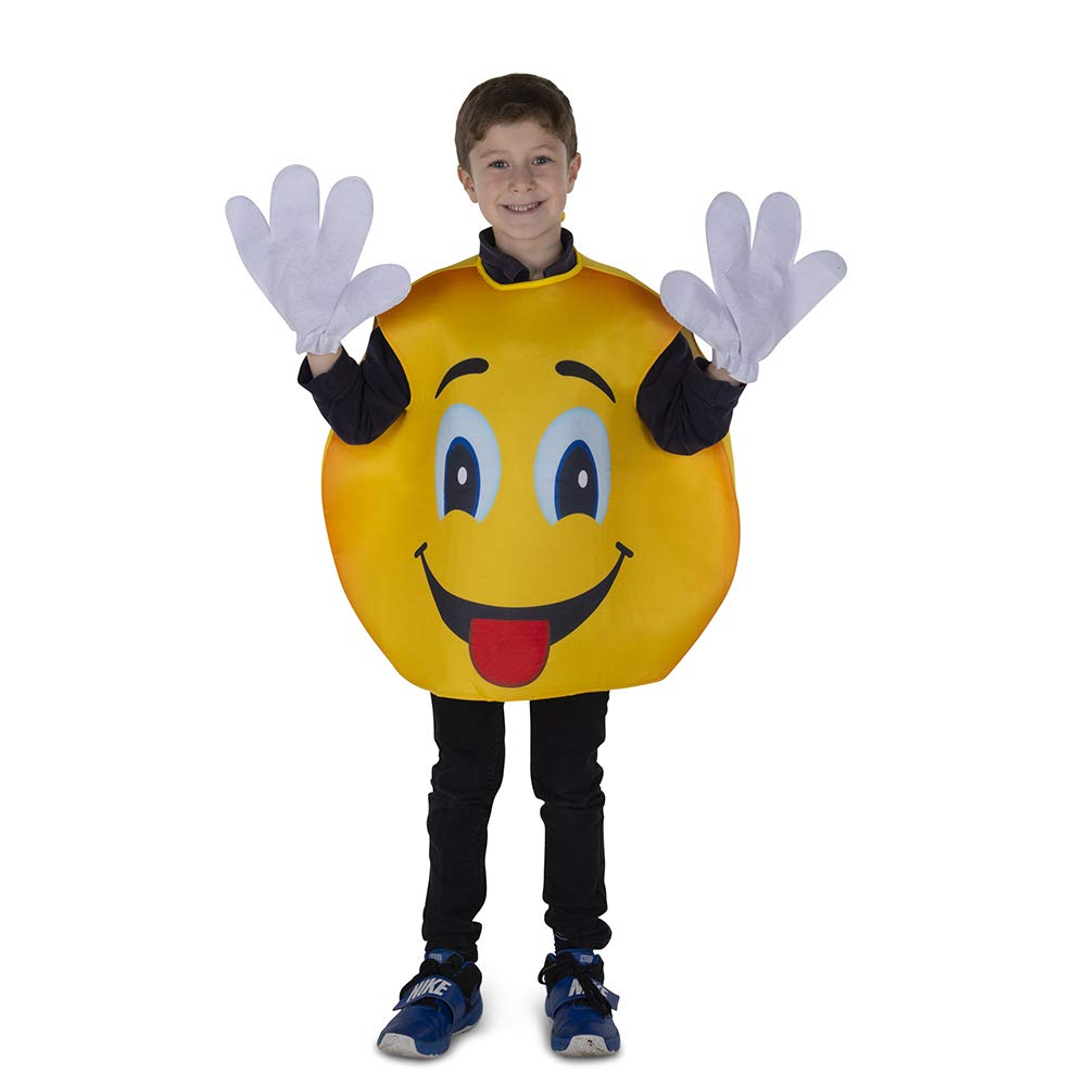 Dress Up America sonriendo Emoji traje para los niños - producto viene completo con: túnica y guantes