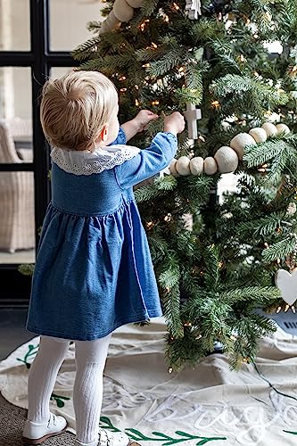 Mud Pie Girls Girls Eyelet Denim Dress 6