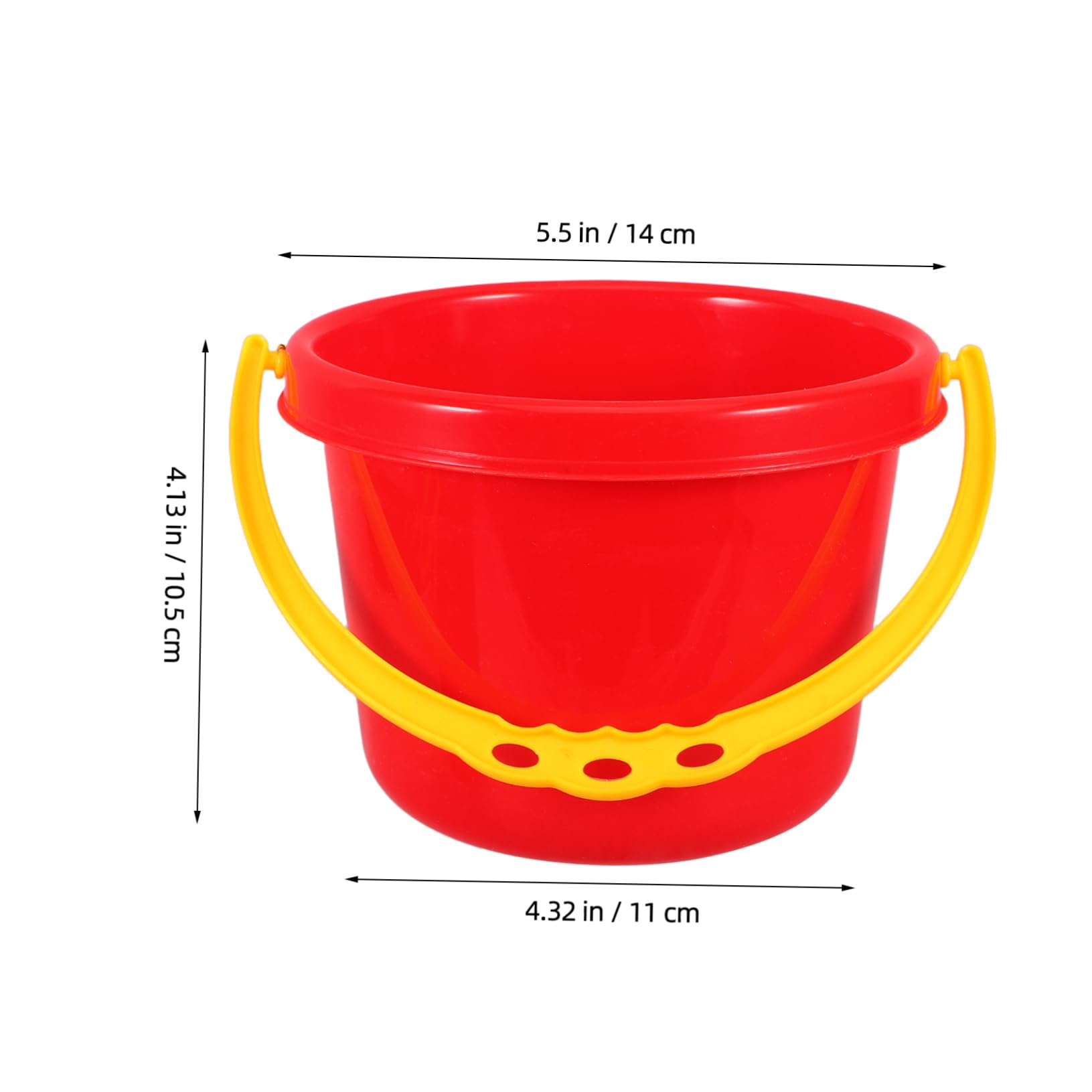 BESPORTBLE 4Pcs Beach Sand Buckets for Plastic Pails Water for Pool and Backyard Fun Lightweight and Safe Beach for Boys
