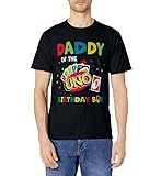 Daddy Of The Uno Birthday Boy Uno, Birthday Boy T-Shirt