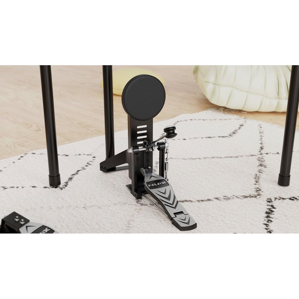 NU-X | DM-110 Batteria digitale compatta elettrica con teste a rete e interfaccia audio USB Bluetooth App Drum Touch per editing profondo pad a doppia zona e grancassa ideale per tutti i livelli