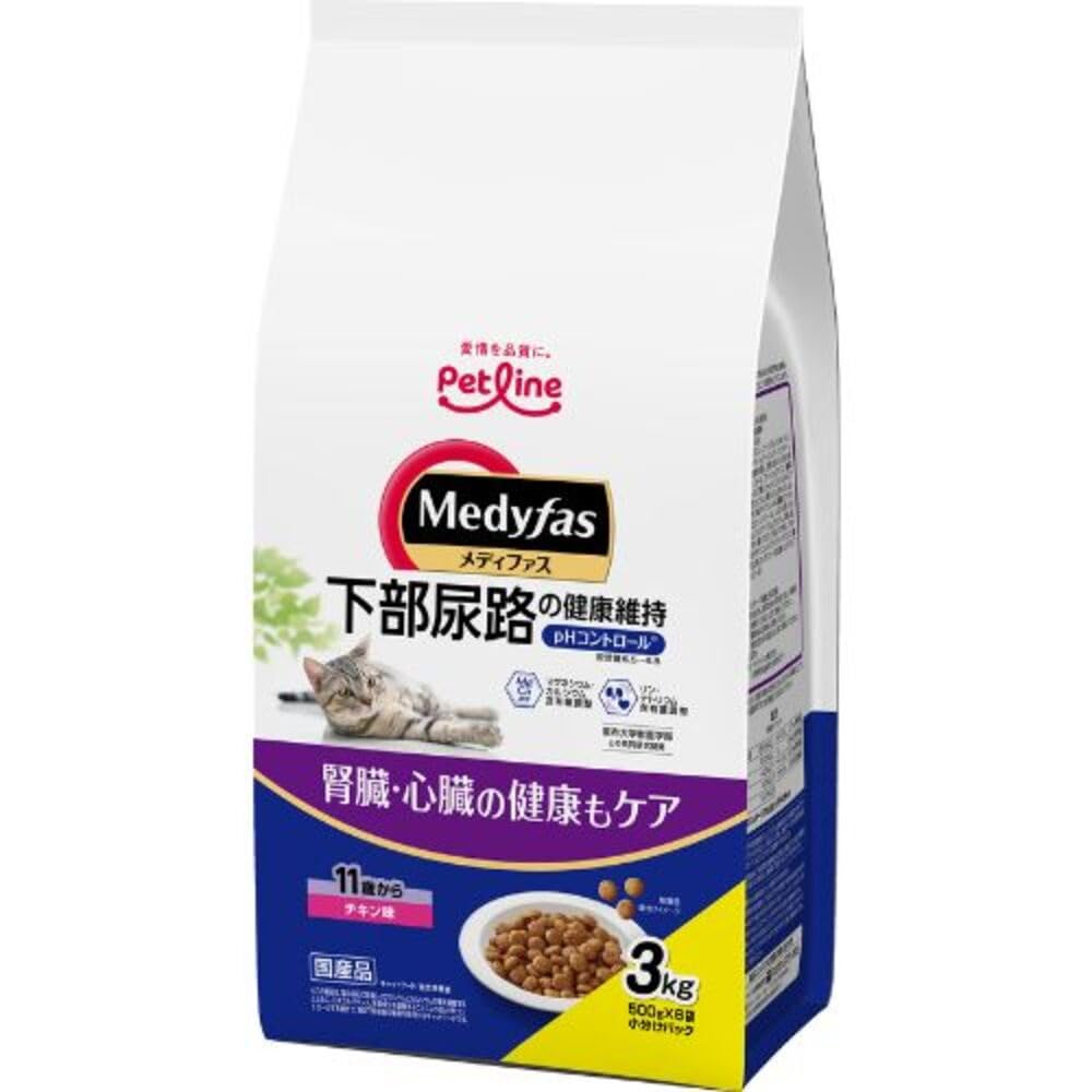 【未開封】メディファス 11歳から 下部尿路の健康維持 3kg × 4袋セット Amazon.co.jp: メディファス キャットフード 11歳から チキン味 【下部
