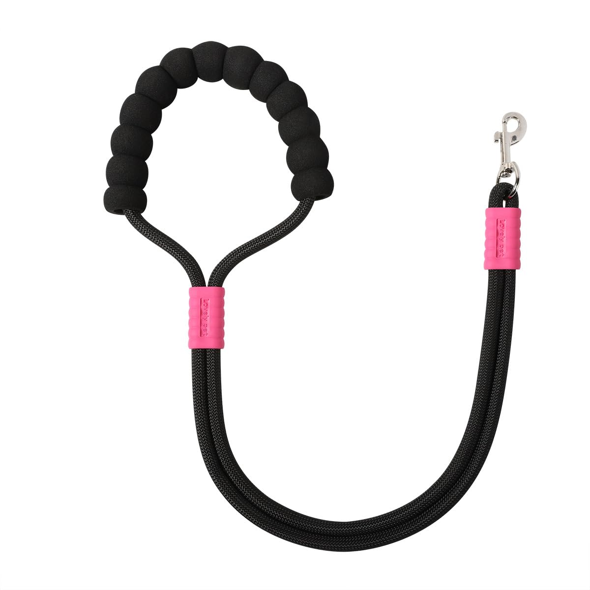 Acoplador de correa doble para perro y cuerda de tracción (un juego), rotación de 360° sin enredos con dos separadores, correa resistente al desgaste, ideal para pasear perros medianos a grandes