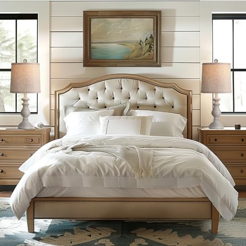 image for PARTPHONER Traditional Table Lamp Set of 2, Rustic Farmhouse Table Lam